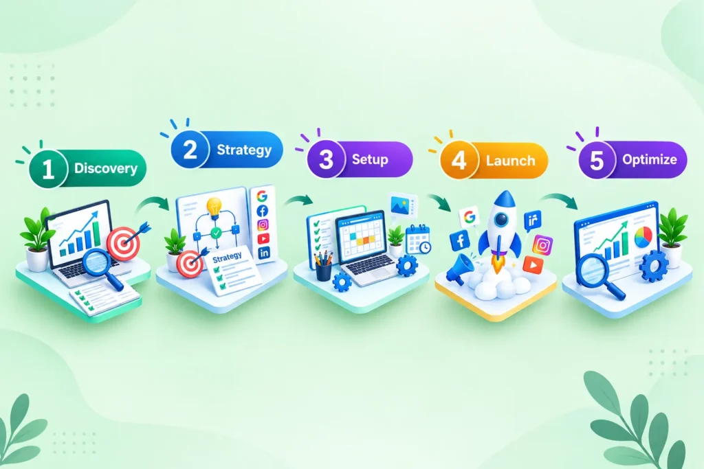 Five-step Digital Marketing Strategy of PrimeSERPs